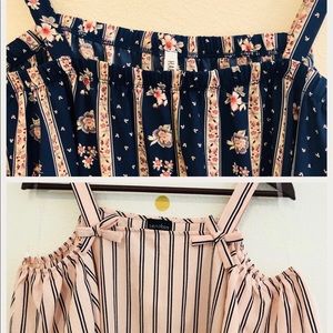 Two NWT off the shoulder blouses